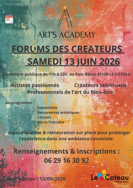 Forum des créateurs Art's Academy 20260613