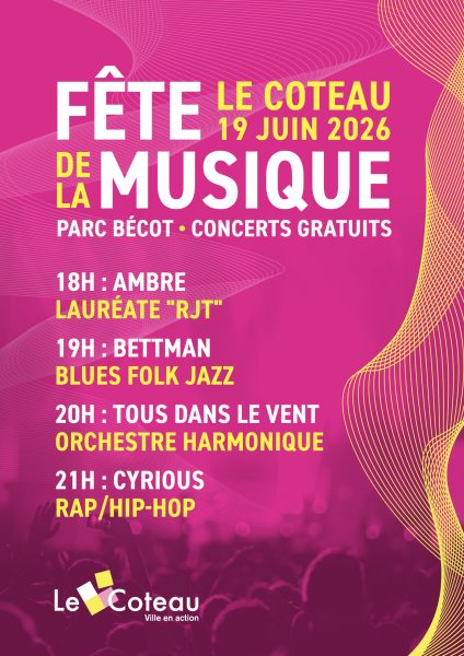 Fête de la musique-Le Coteau 19 juin 2026 A3