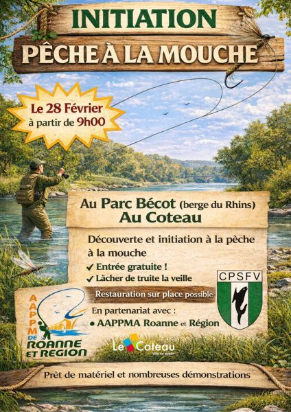 Illustration Initiation pêche à la mouche @AAPPMA Roanne et Région