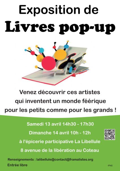 La Libellule Expo Livres Pop-up 2024 Le Coteau