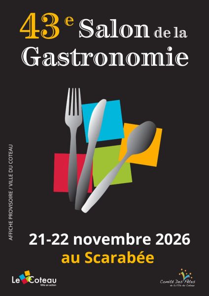 Salon de la gastronomie Affiche provisoire 2026